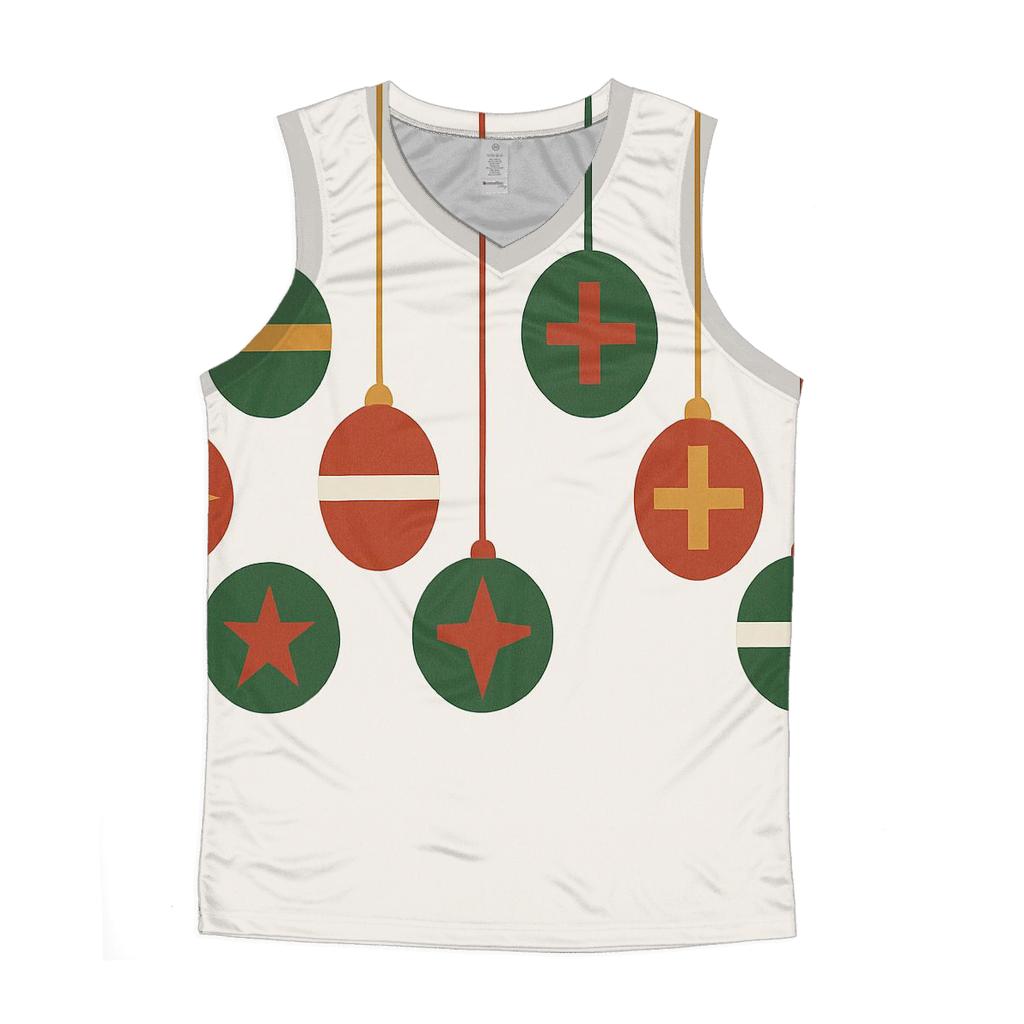Holiday Ornament Line Parade sports performance tank tops