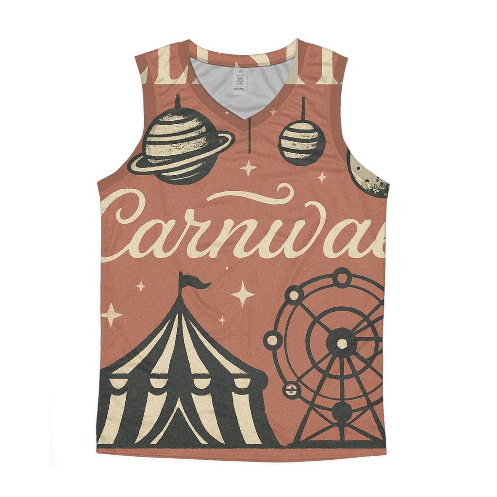 Celestial Carnival Poster graphic print tank tops