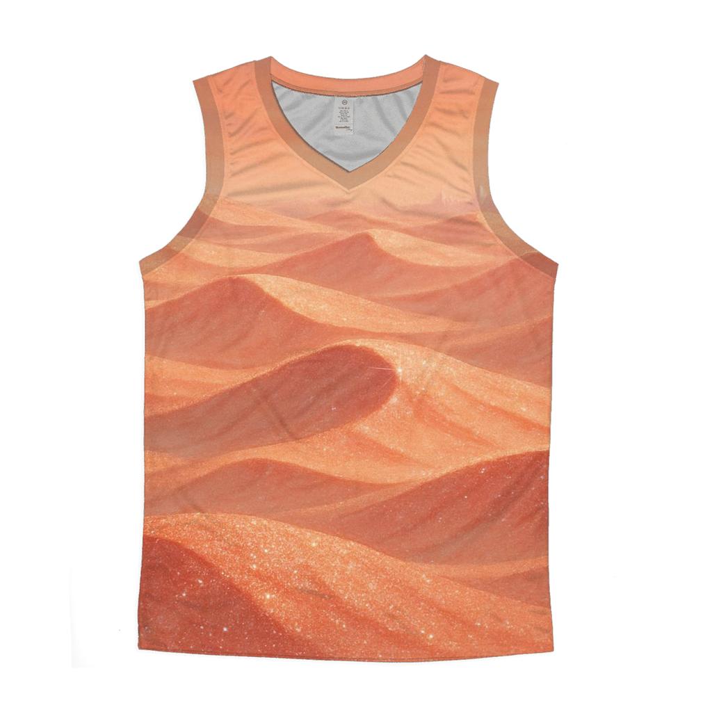 Blush Glitter Mirage Dunes trendy fitted tank tops