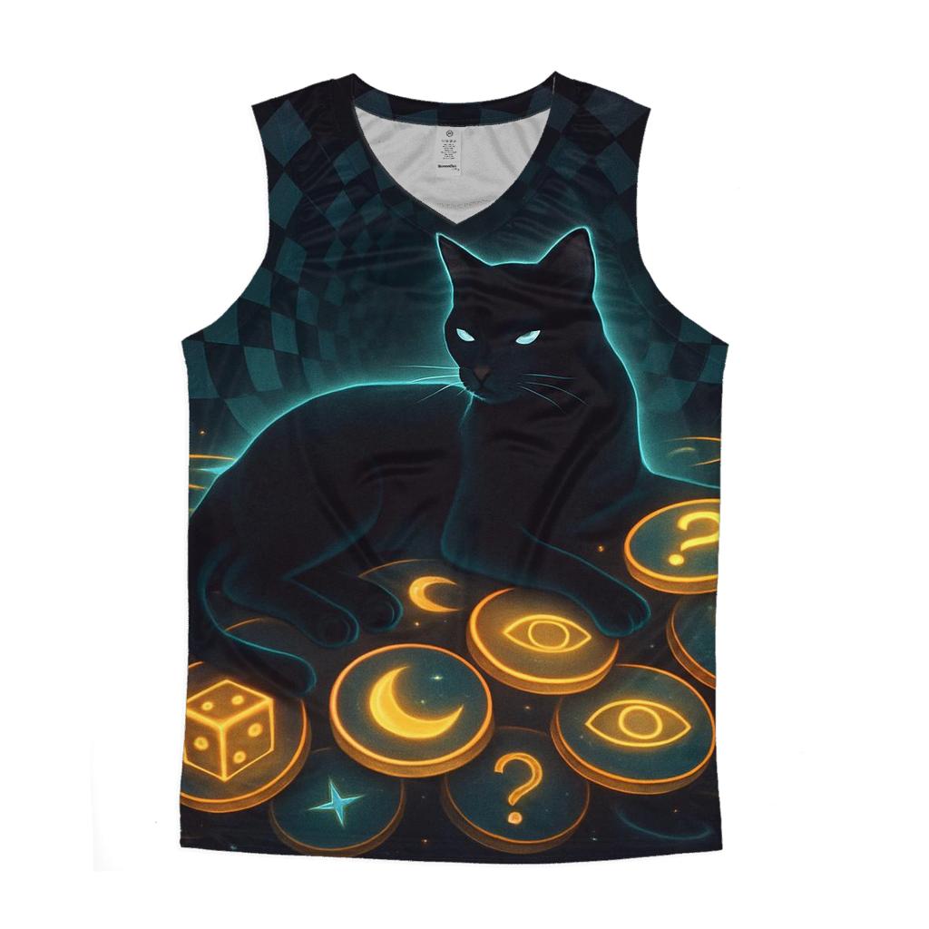 Cat Of Quantum Coins trendy fitted tank tops