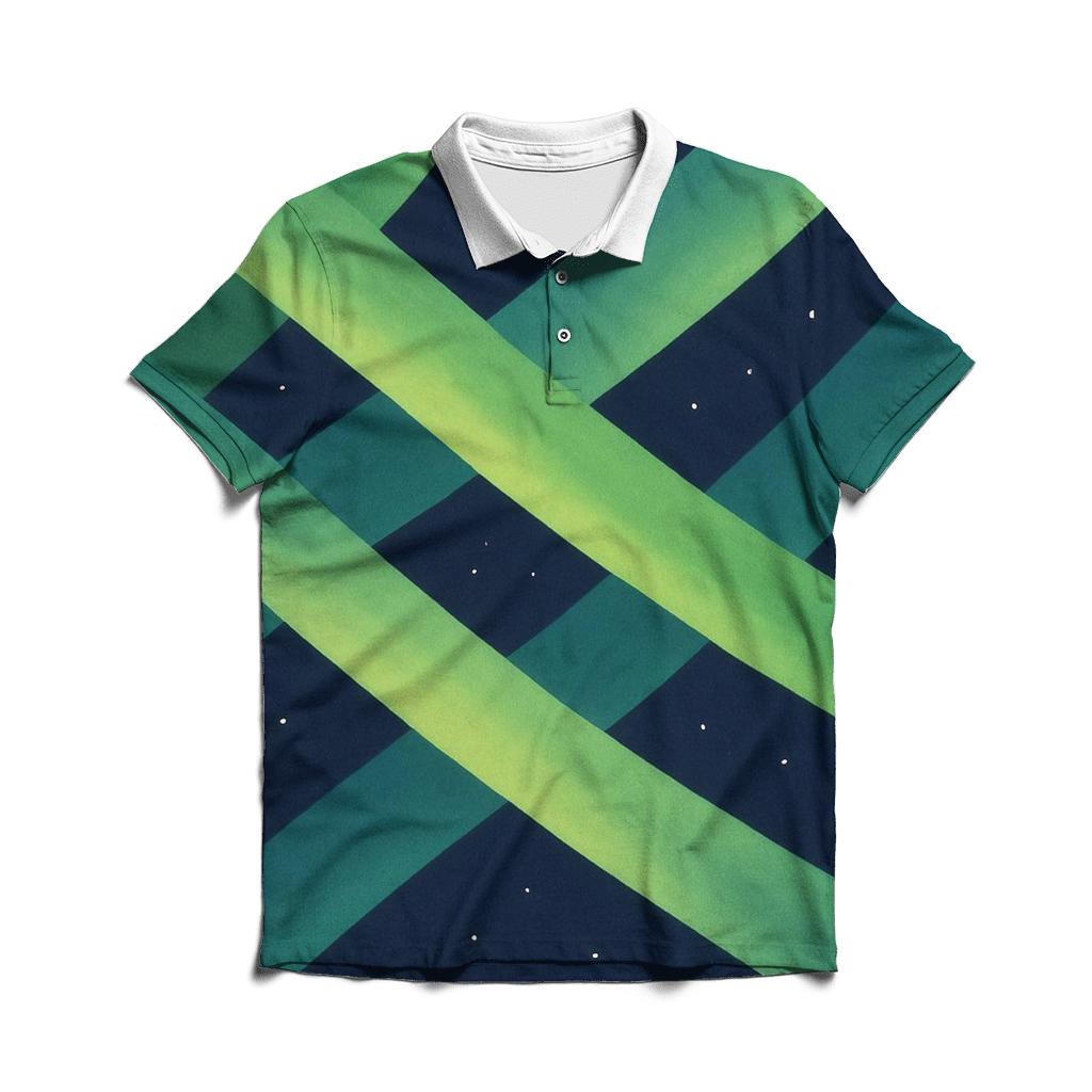 Aurora Ribbon Lattice classic pique polos