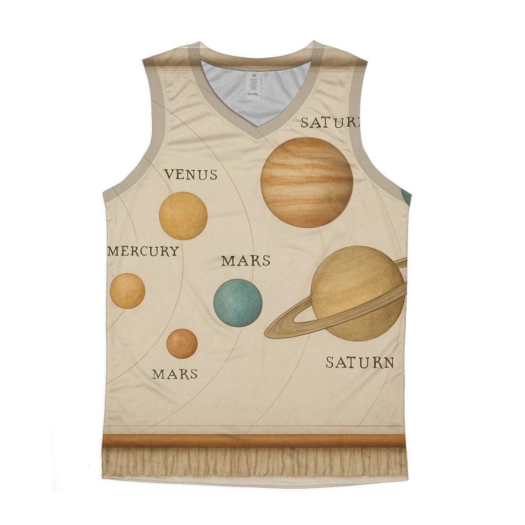 Retro Classroom Solar System Chart designer workout tanks