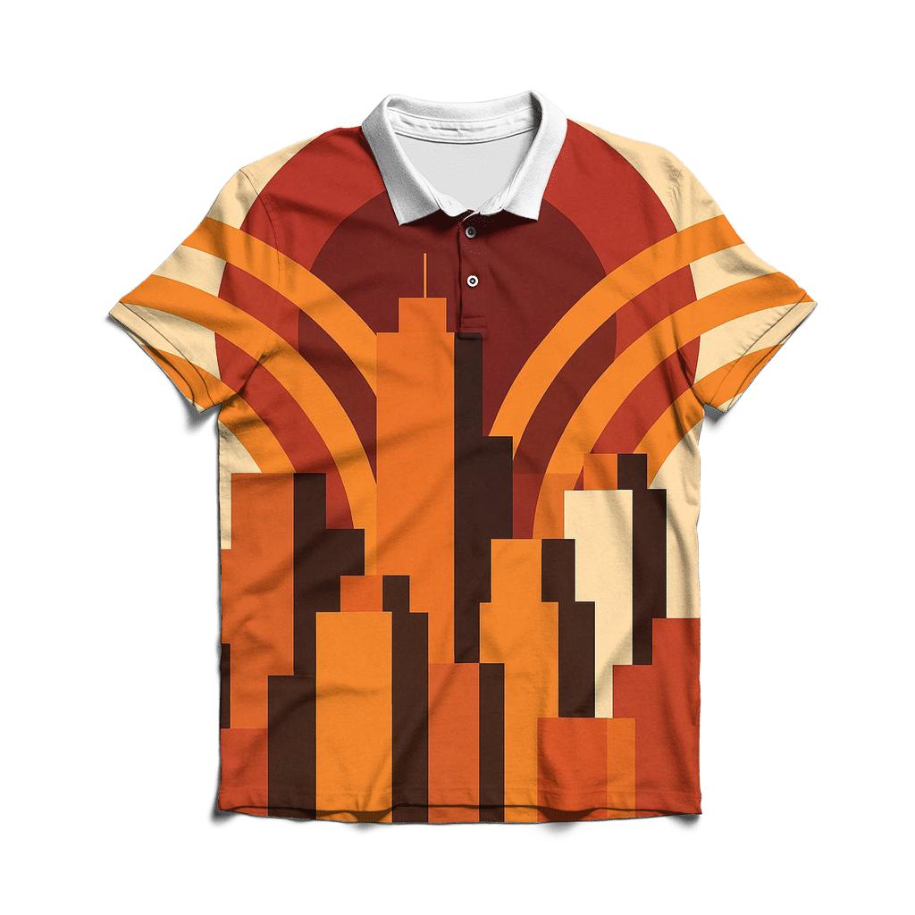 Groove City Skyline classic pique polos