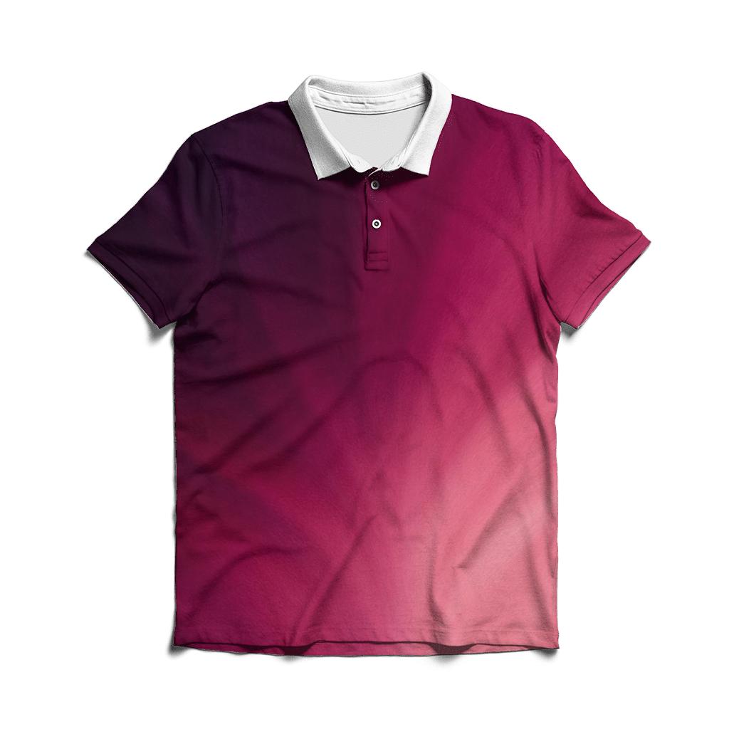 Velvet Orchid Fade personalized polo shirts