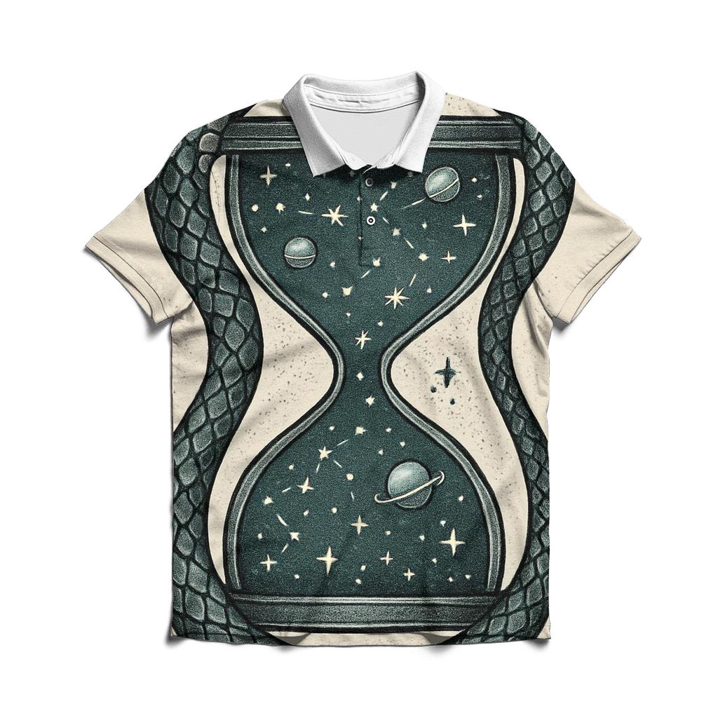 Starlit Serpent Hourglass branded logo polo shirts