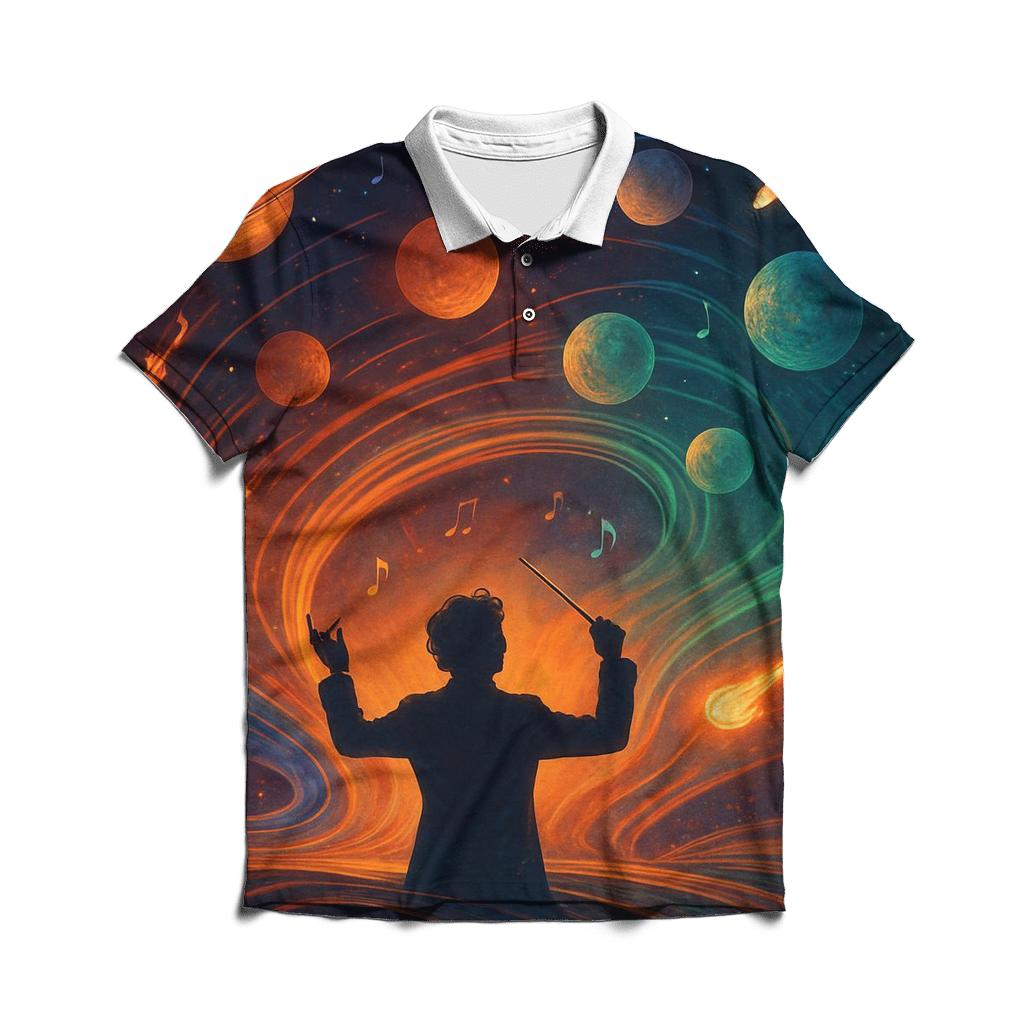 Solar Symphony Conductor stylish collar polo tees