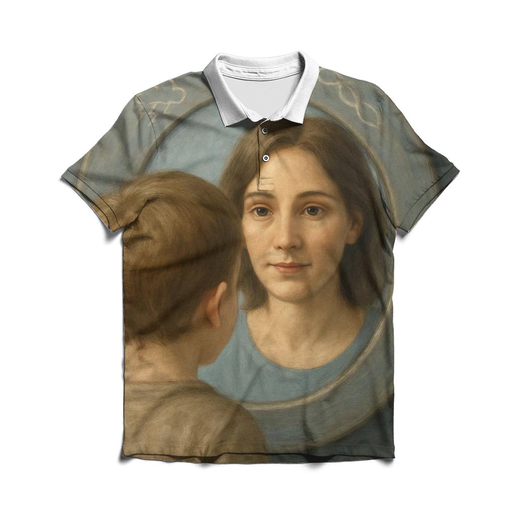 Mirror Of Courage In Her Eyes casual sports polo shirts
