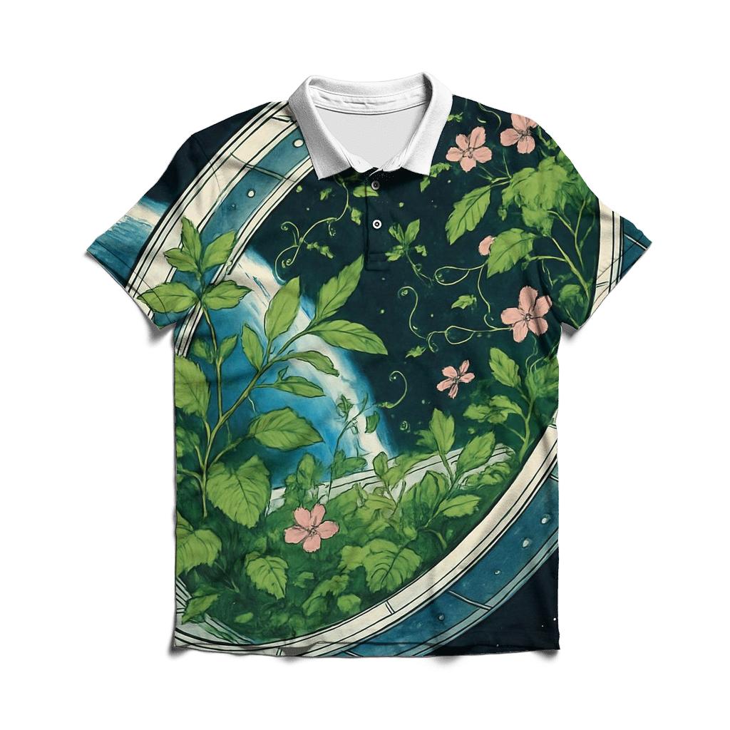 Orbital Botanical Garden personalized polo shirts