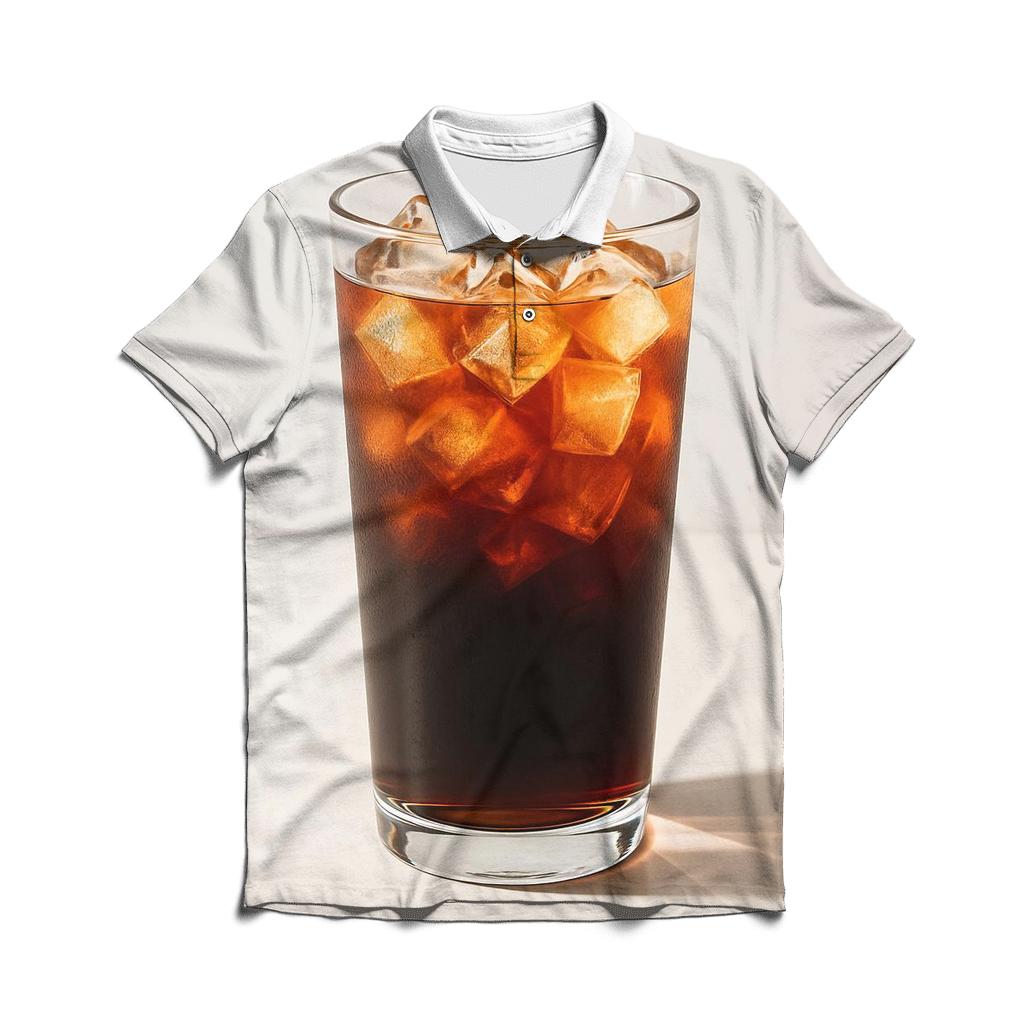 Cold Brew Glass Prism custom polo shirts