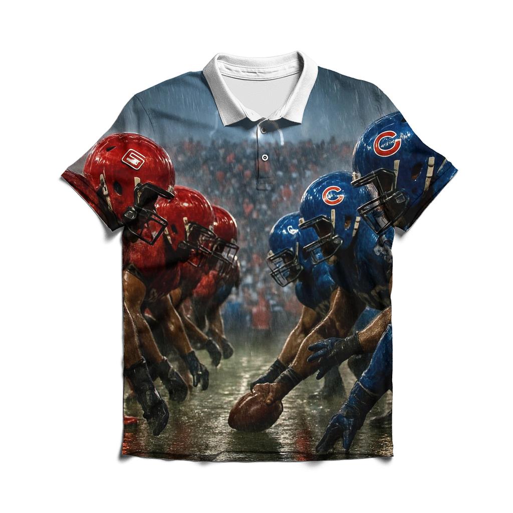 Overtime Clash In The Rain Curtain casual sports polo shirts