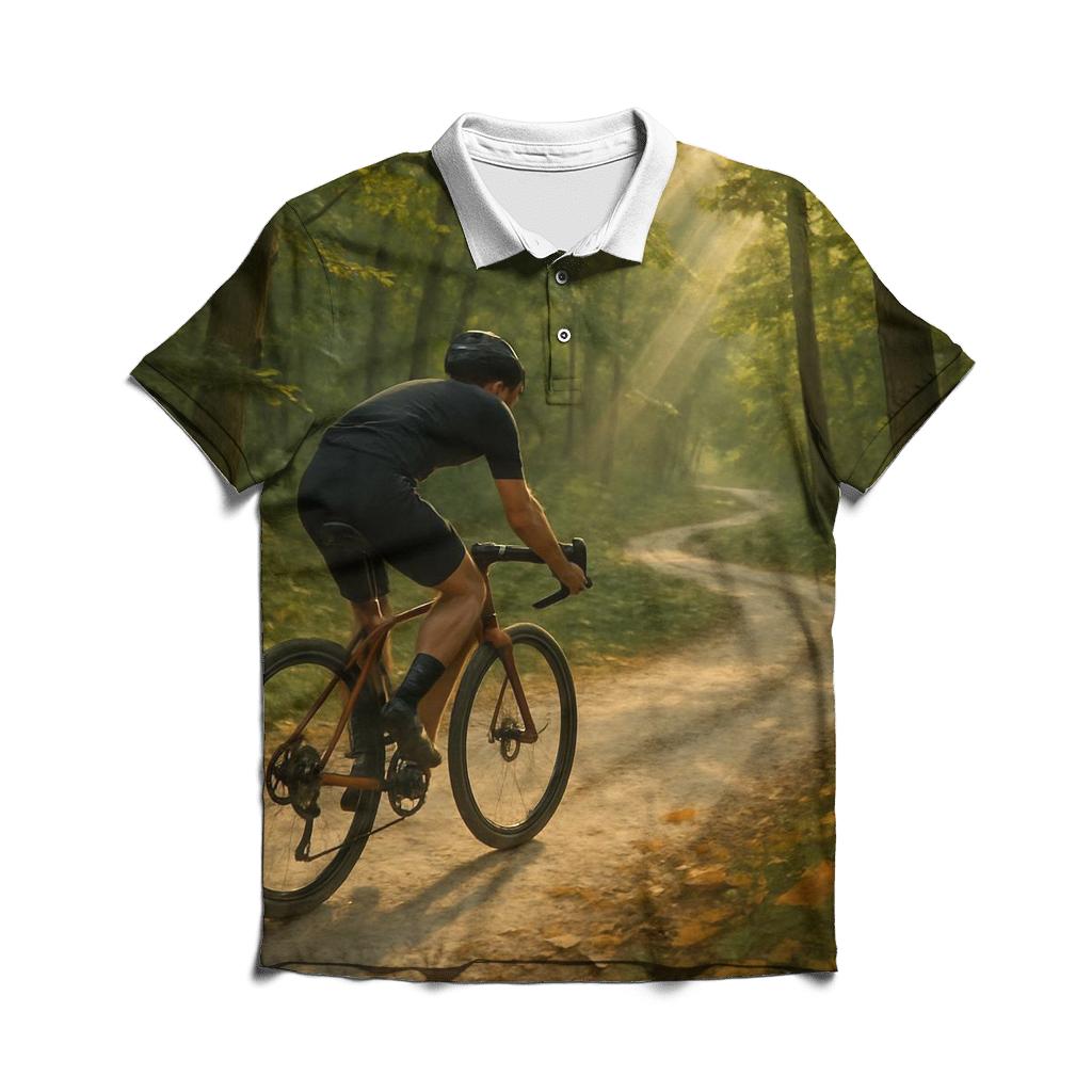 Forest Cycling Gravel Escape classic pique polos