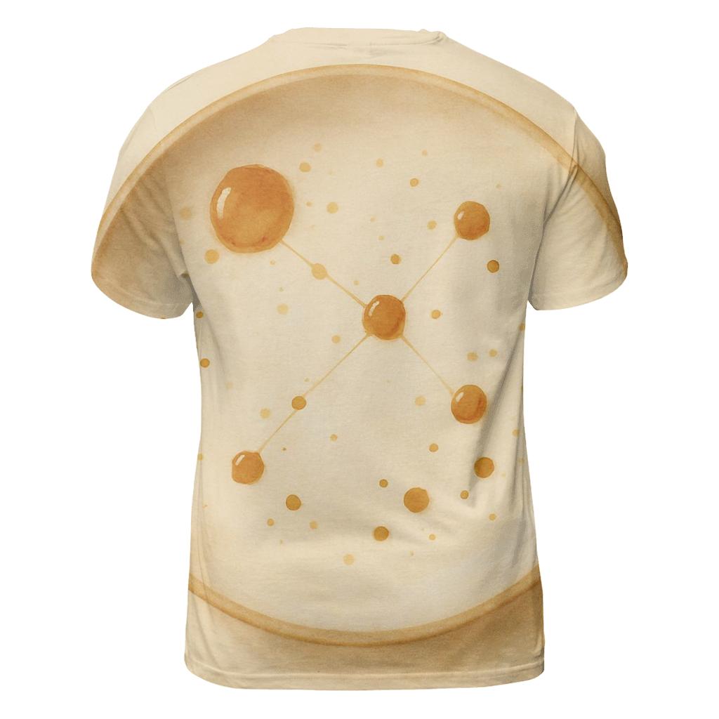 Caramel Drip Constellation artistic all-over print tops