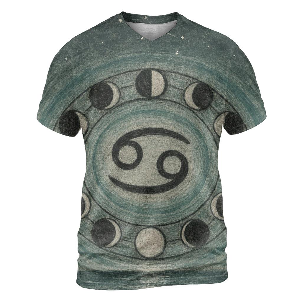 Cancer Lunar Tides Sigil trendy printed shirt styles