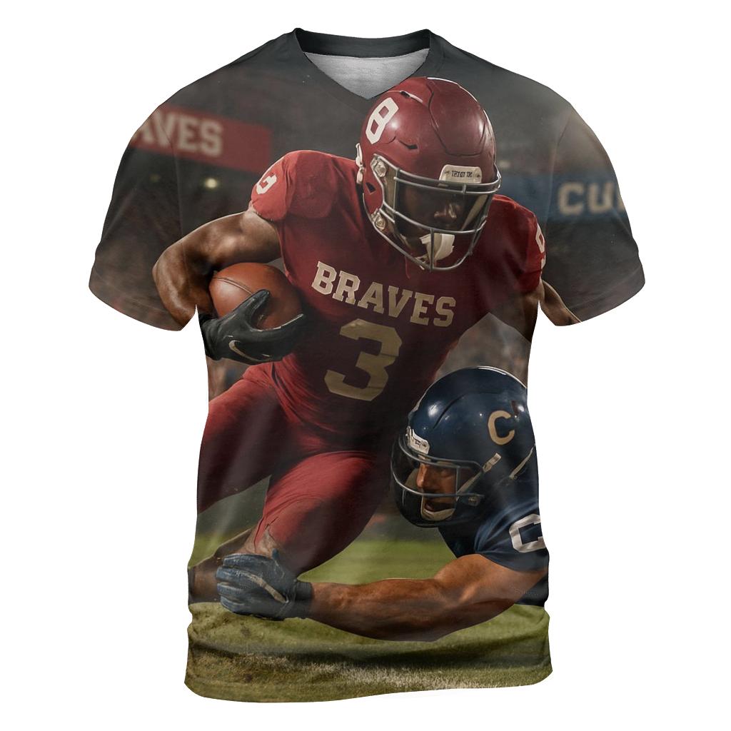 Goal Line Storm In The Red Zone trendy printed shirt styles