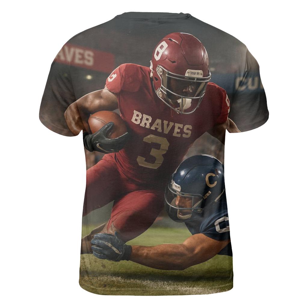 Goal Line Storm In The Red Zone trendy printed shirt styles