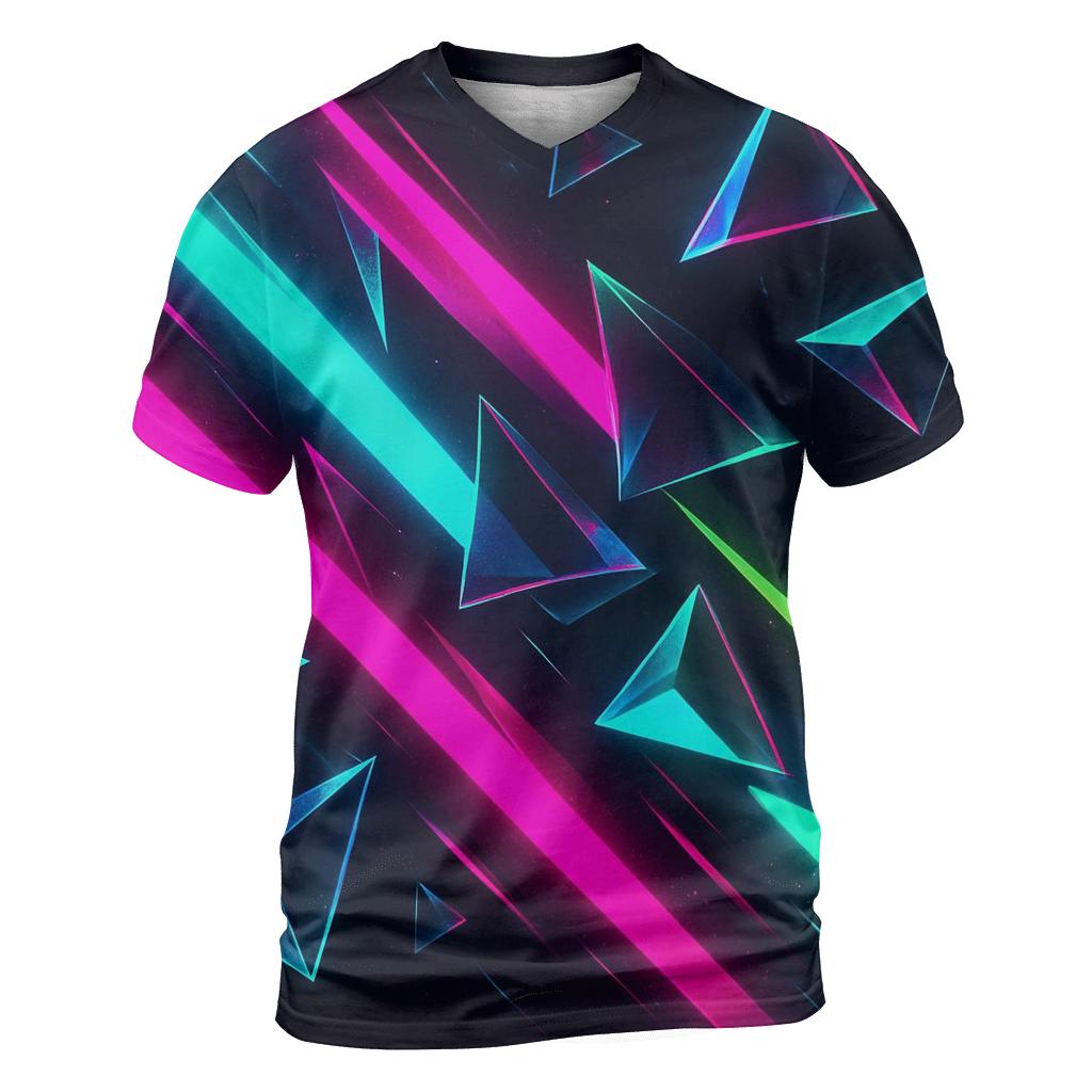 Neon Prism Pulse personalized full print shirts