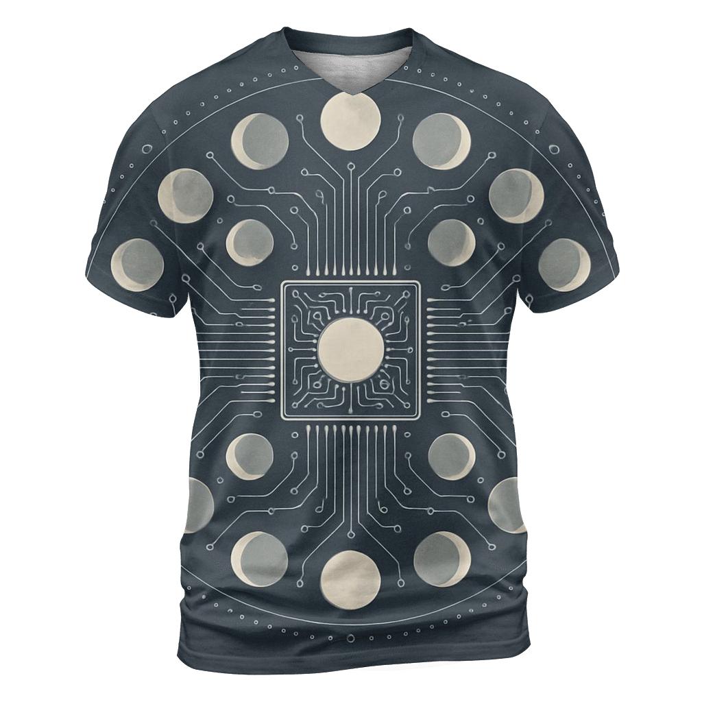 Lunar Circuit Mandala personalized full print shirts
