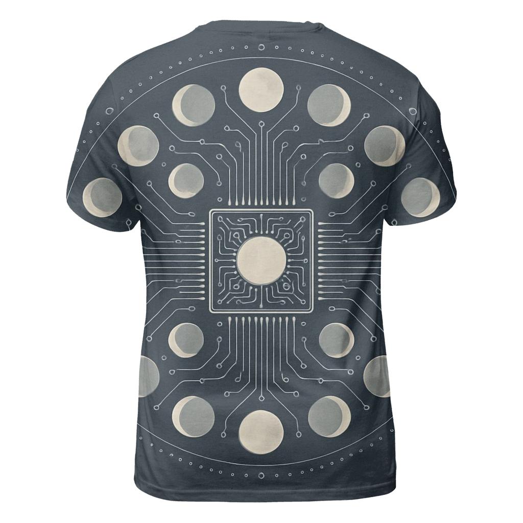 Lunar Circuit Mandala personalized full print shirts