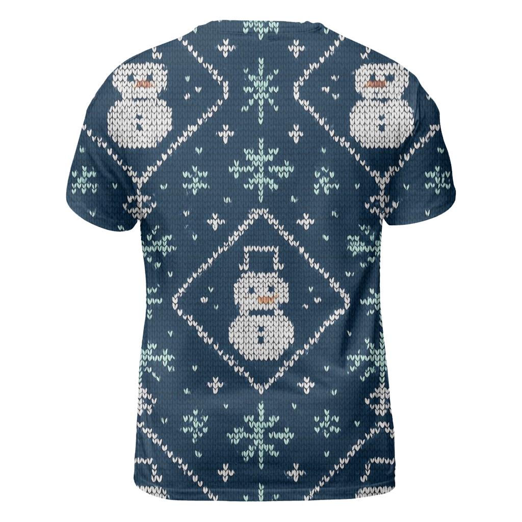 Snowman Lantern Lattice Design creative print fashion shirts