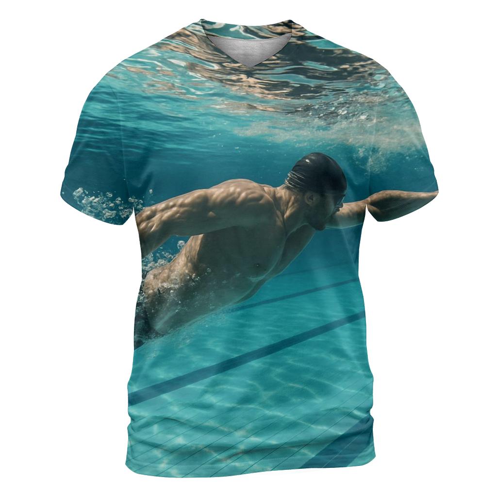 Underwater Swimming Power Surge creative print fashion shirts