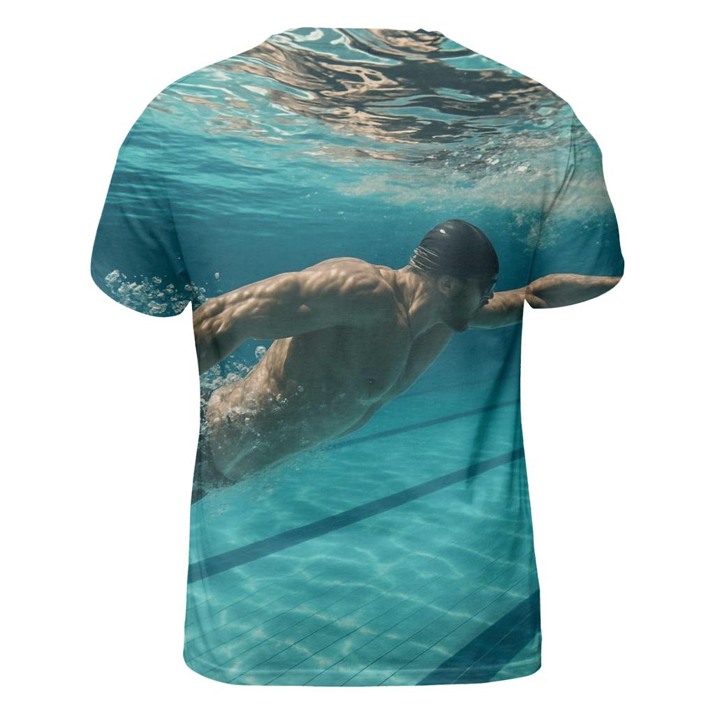 Underwater Swimming Power Surge creative print fashion shirts