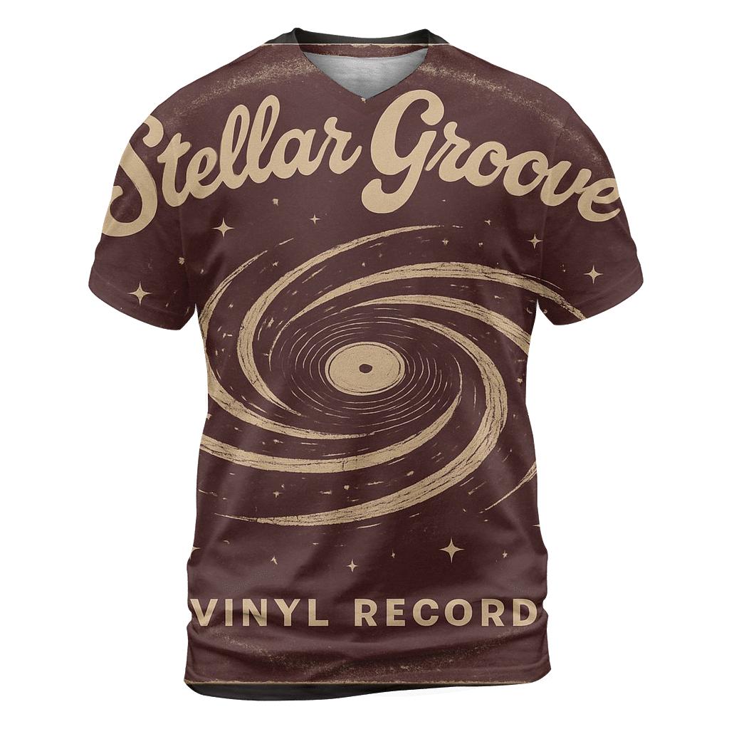 Vintage Cosmic Vinyl Record Cover designer pattern shirts