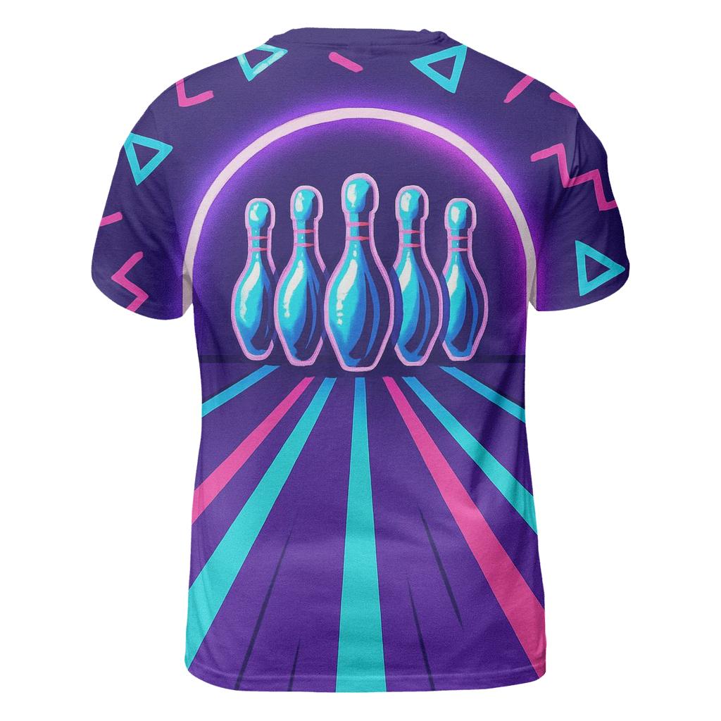 Laser Bowling Alley artistic all-over print tops