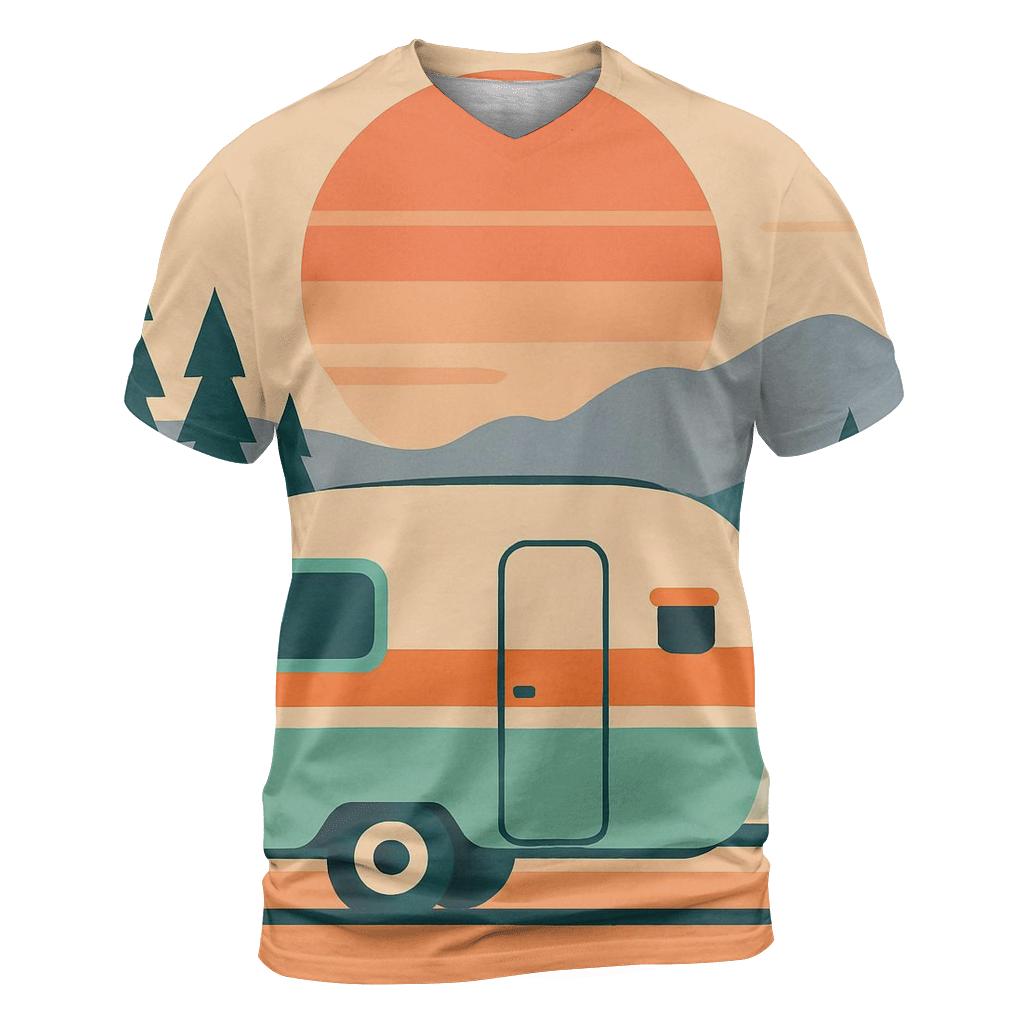 Retro Caravan Holiday statement graphic shirts