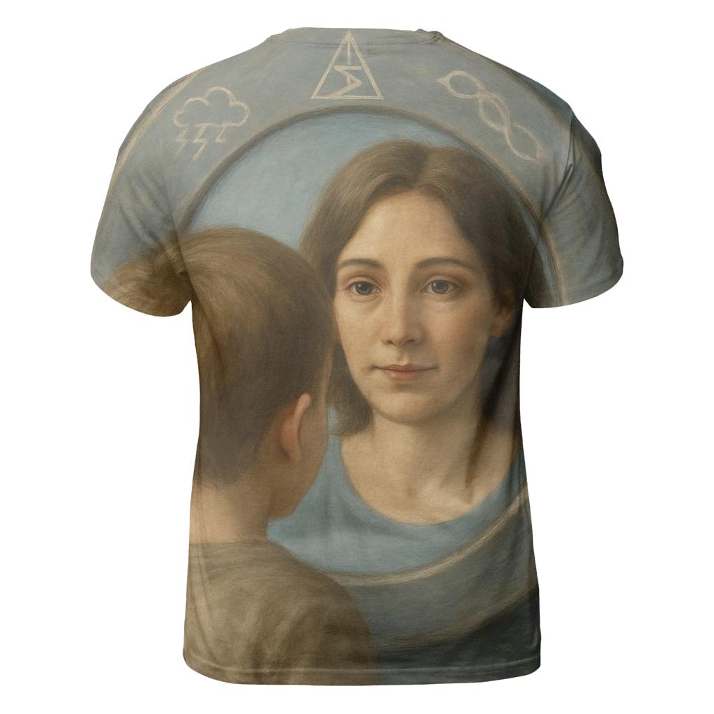 Mirror Of Courage In Her Eyes creative print fashion shirts
