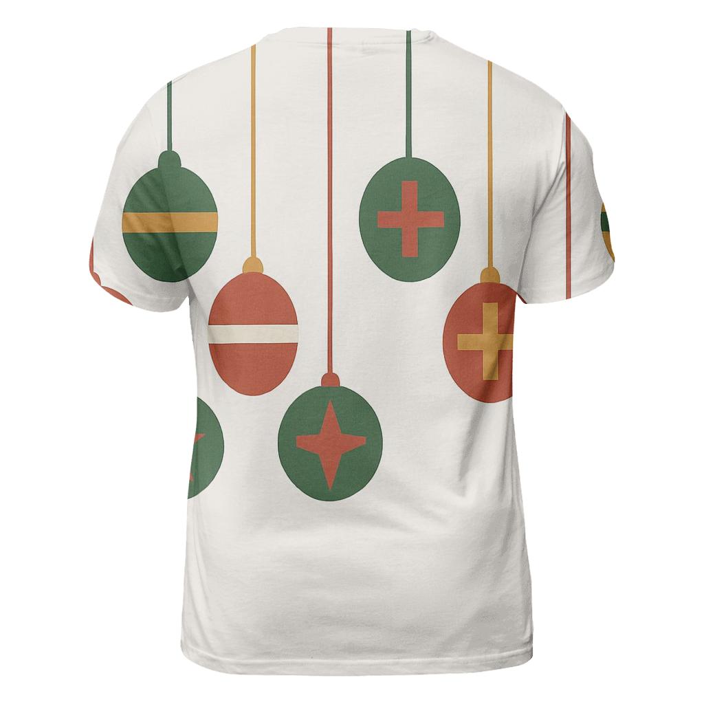Holiday Ornament Line Parade statement graphic shirts