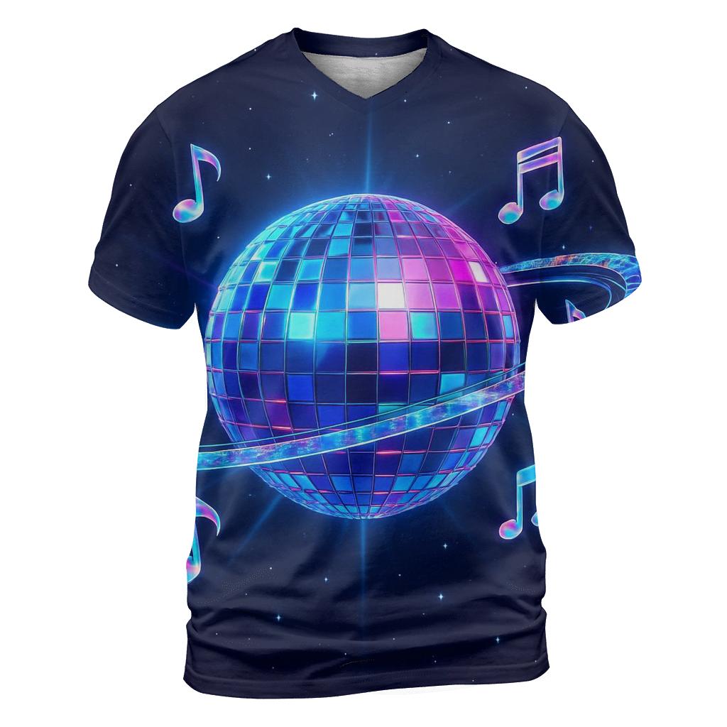 Holographic Disco Orbit unique graphic print tees