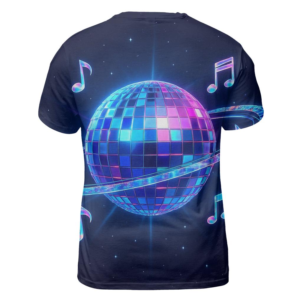 Holographic Disco Orbit unique graphic print tees
