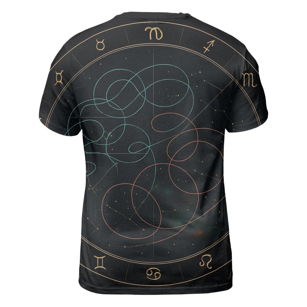Zodiac Wheel Of Retrograde Paths custom all-over print shirts