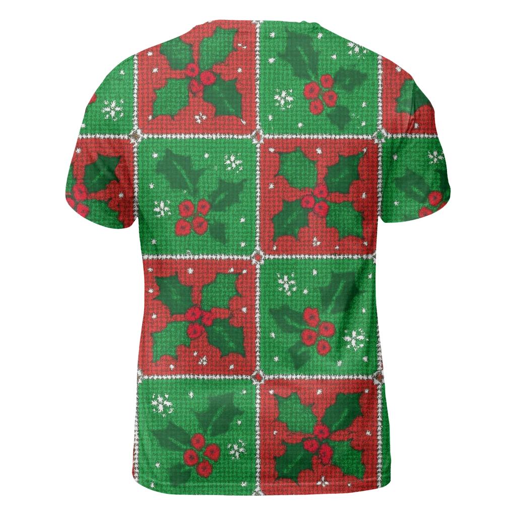 Holly Confetti Checkerboard Design trendy printed shirt styles