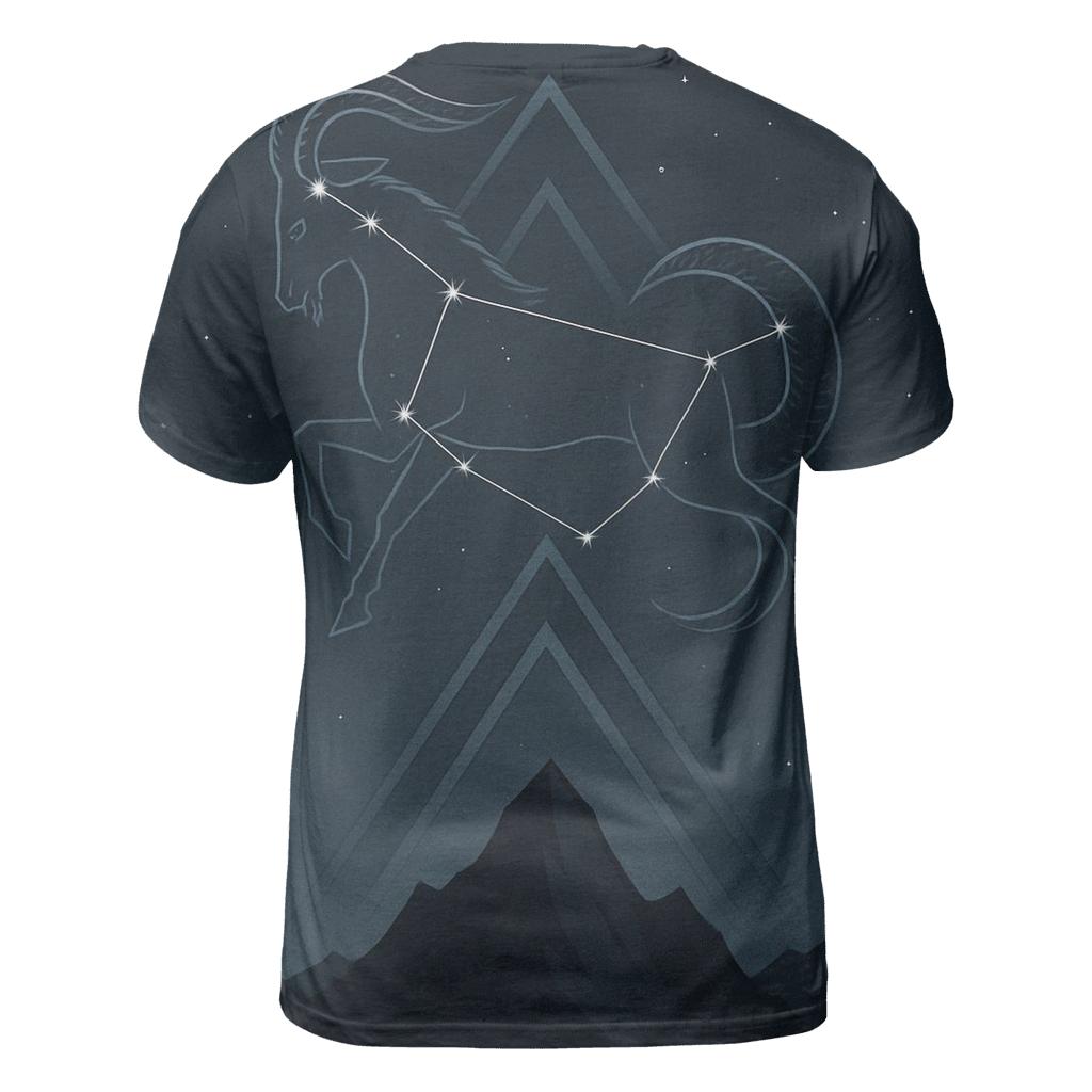 Capricorn Mountain Gate Star Chart designer pattern shirts