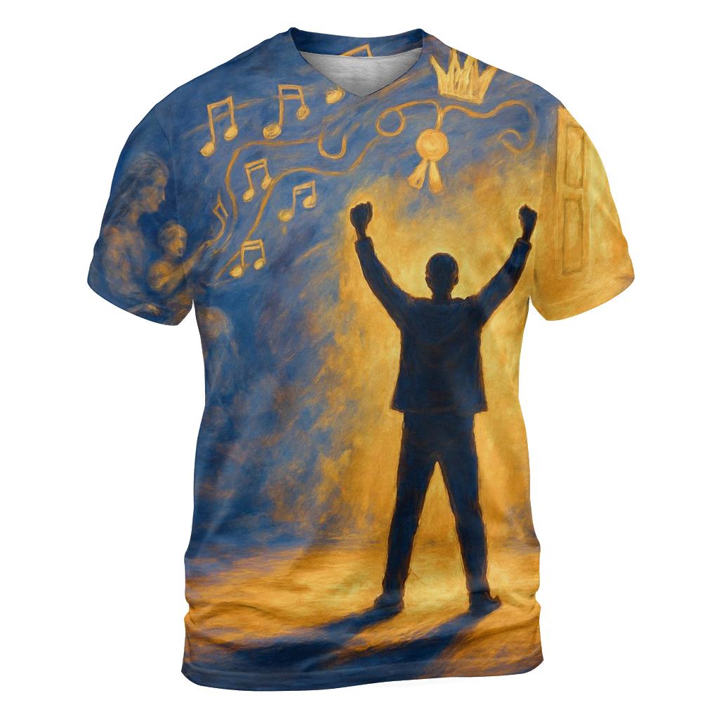 Echo Of Her Lullaby In Every Victory designer pattern shirts