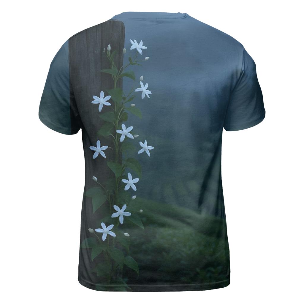 Tea Plantation Jasmine At Dusk designer pattern shirts