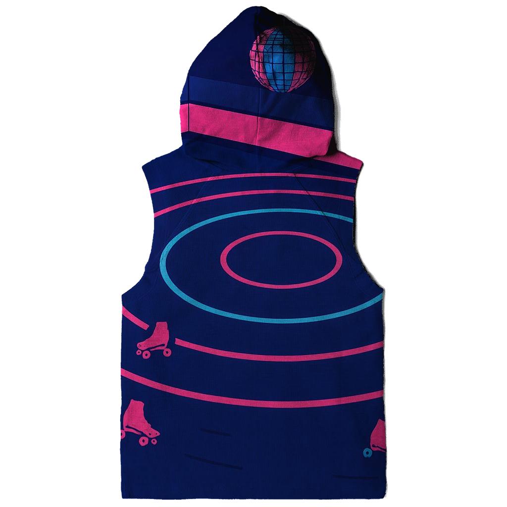 Neon Roller Rink Swirl lightweight hoodies