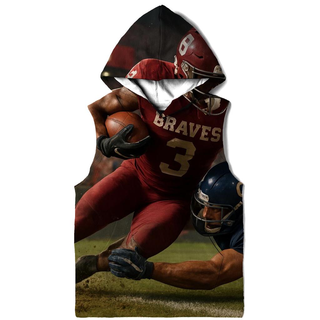 Goal Line Storm In The Red Zone embroidered hoodies