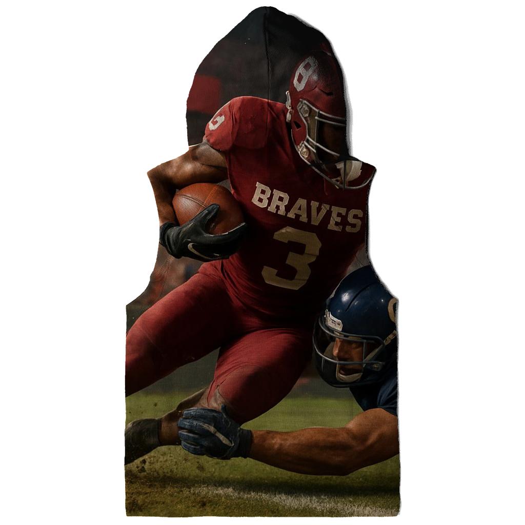 Goal Line Storm In The Red Zone embroidered hoodies
