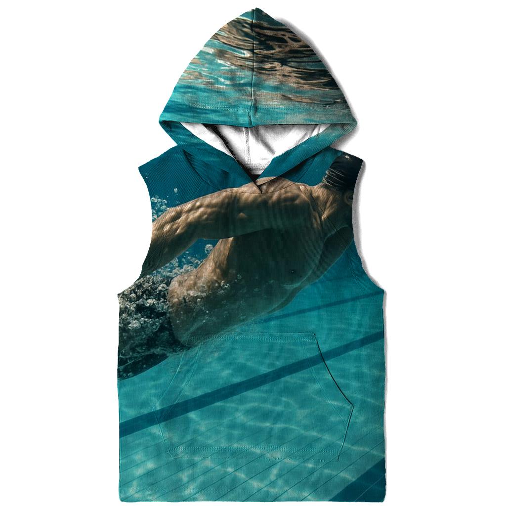 Underwater Swimming Power Surge printed hoodies
