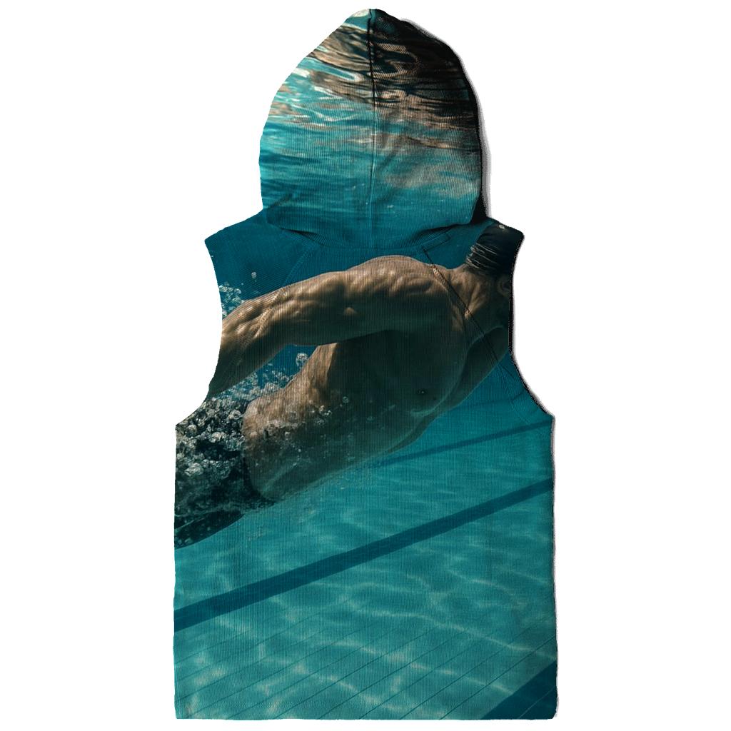 Underwater Swimming Power Surge printed hoodies
