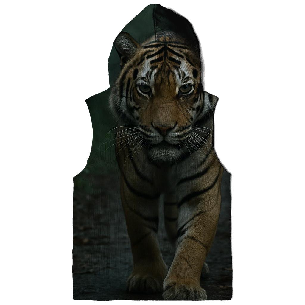 Tiger Patrolling Monsoon Forest lightweight hoodies