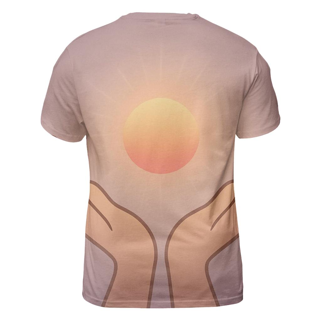 Hands Cradling Dawn creative print fashion shirts