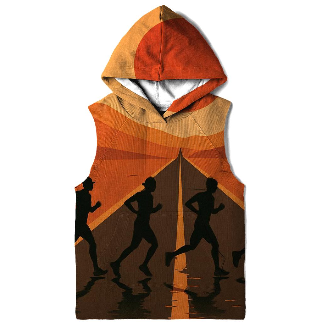 Desert Marathon Heatwave embroidered hoodies