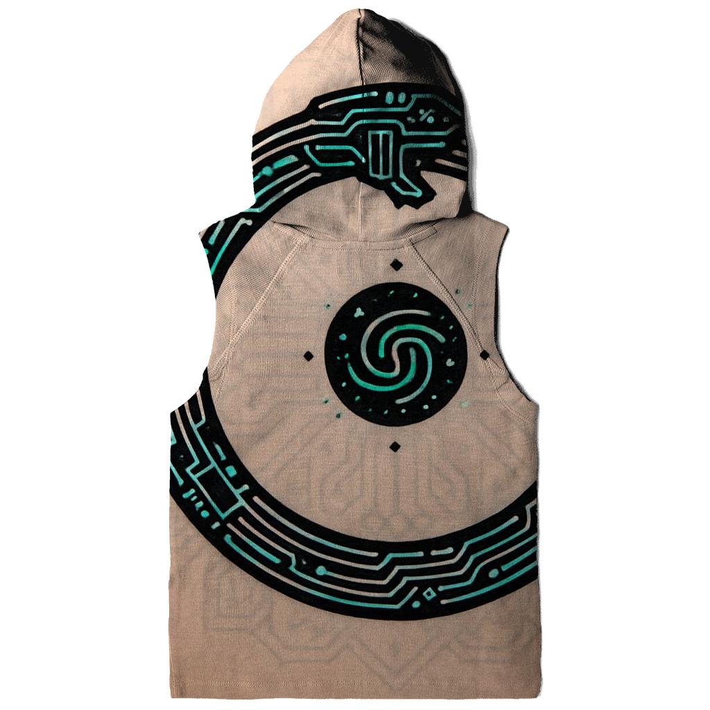 Quantum Ouroboros Circuitry pullover hoodies