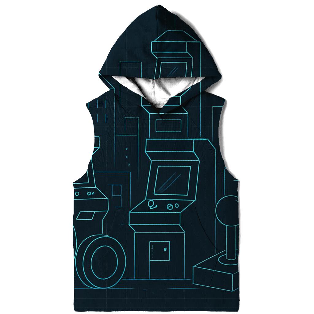 Arcade Skyline Blueprint designer hoodies