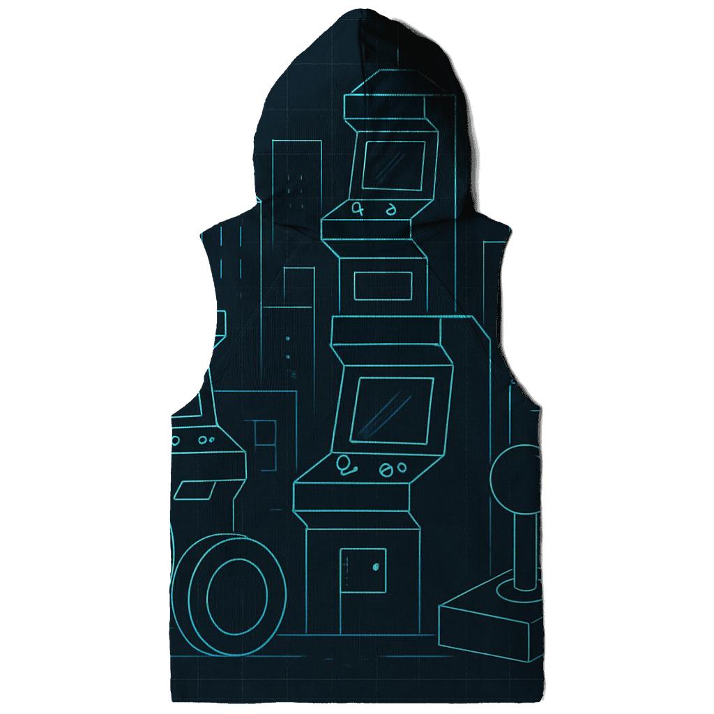 Arcade Skyline Blueprint designer hoodies