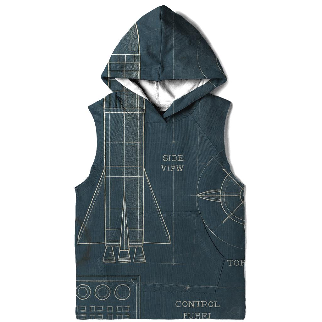 Vintage Space Program Blueprint Sheet hoodies fashion