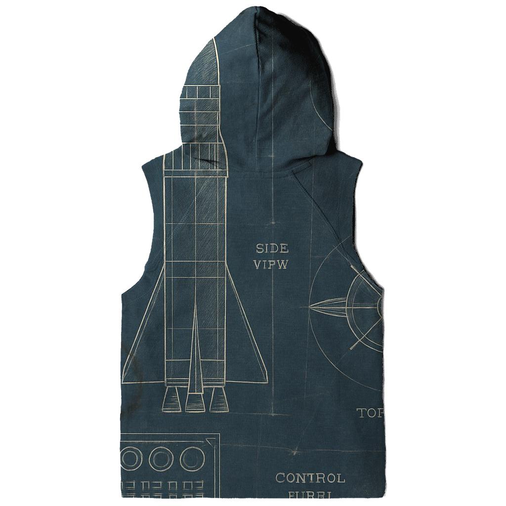 Vintage Space Program Blueprint Sheet hoodies fashion